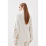 Cashmere Wool Mid Gg Roll Neck Knit Zip Detail Jumper