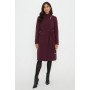 Berry Smart Wrap Belted Coat