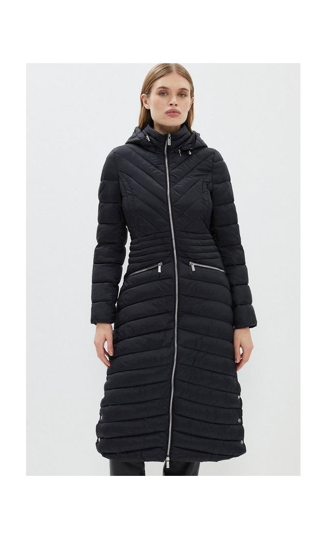 Puffer Hooded Long Length Coat