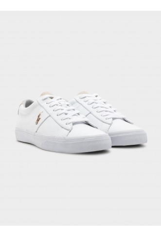 Mens Sayer Vulcanized Sneaker in White