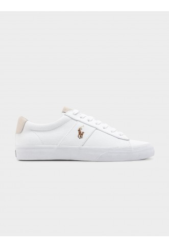 Mens Sayer Vulcanized Sneaker in White