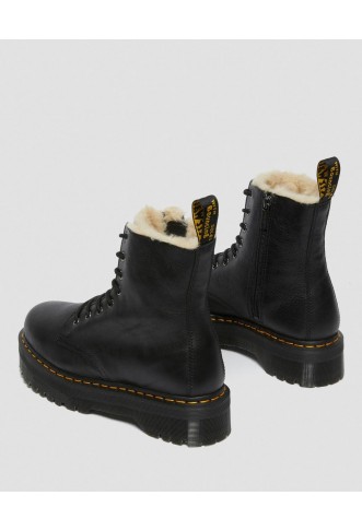 Jadon Faux Fur Lined Leather Platform Boots