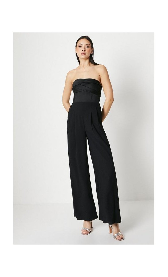 Corset Bodice Wide Leg Jumpsuit