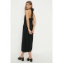 Halter Neck Button Through Midi Dress