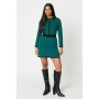 Petite Ottoman Waistband Knitted Mini Dress