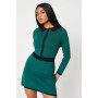 Petite Ottoman Waistband Knitted Mini Dress