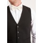 Slim Fit Black Essential Waistcoat