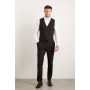 Slim Fit Black Essential Waistcoat