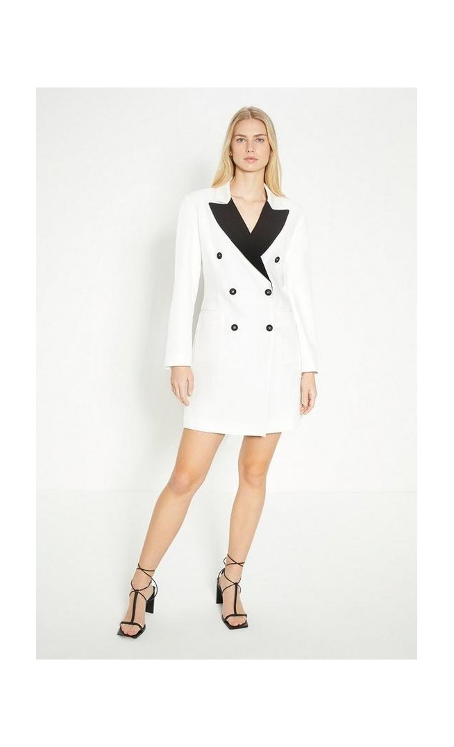 Rachel Stevens Mono Contrast Blazer Dress