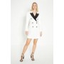 Rachel Stevens Mono Contrast Blazer Dress