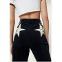 Corduroy High Waisted Flared Star Bum Trousers