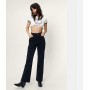 Corduroy High Waisted Flared Star Bum Trousers