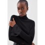 Merino Wool Silk Cuff Knit Jumper