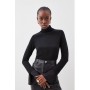 Merino Wool Silk Cuff Knit Jumper