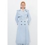 Full Skirt Maxi Trench Coat