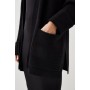 Premium Alpaca Wool Blend Mid Weight Knit Longline Cardigan