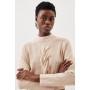 Viscose Blend Plaited Cable Rib Knit Jumper