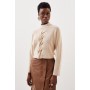 Viscose Blend Plaited Cable Rib Knit Jumper