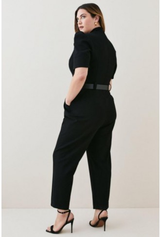 Plus Size Forever Belted Jumpsuit