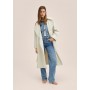 Oversize water-repellent trench coat