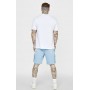 SikSilk Men's Varsity Oversized T-Shirt White