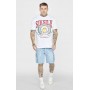 SikSilk Men's Varsity Oversized T-Shirt White