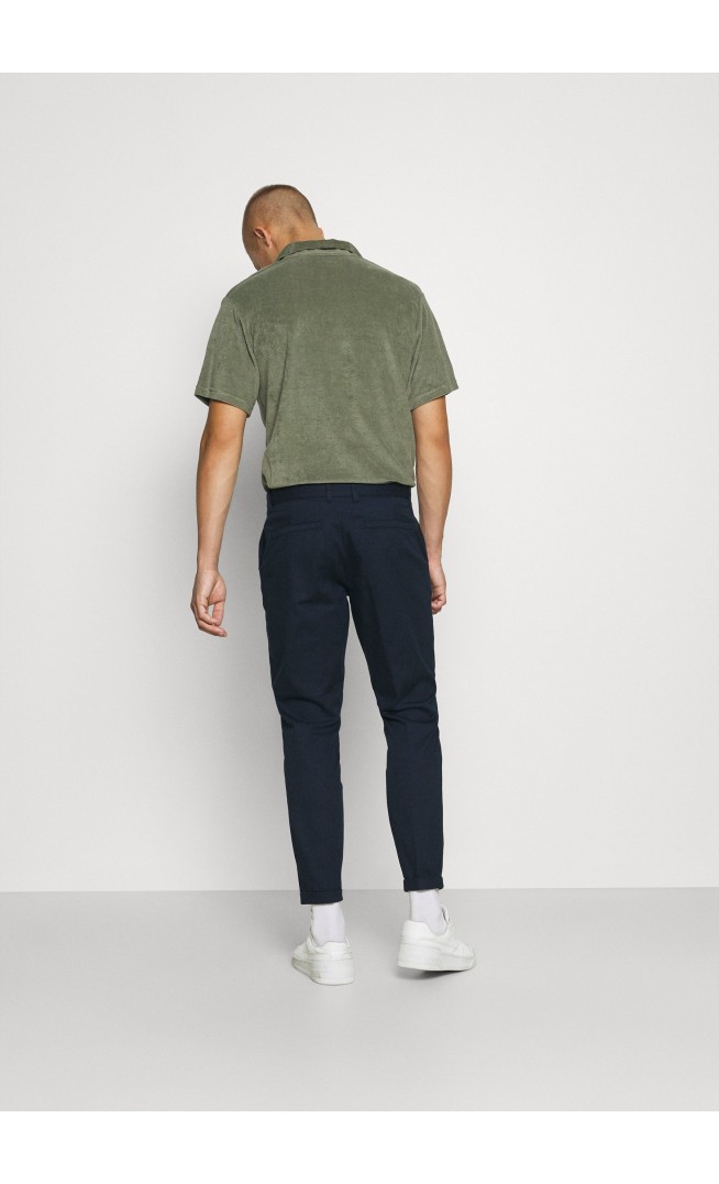 ERCAN CROPPED PANTS - Trousers - dark navy