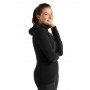 Icebreaker Women Quantum III LS Zip Hoodie - black