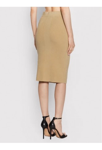 Pencil Skirt J20J218714 Brown Slim Fit