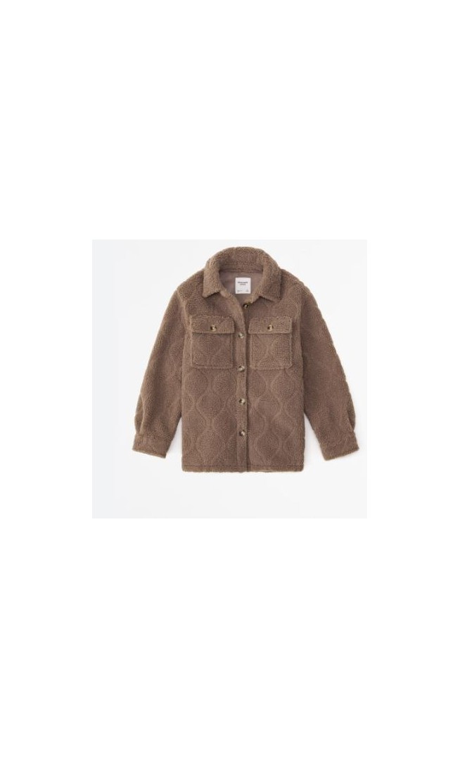 WOMENS SHERPA SHIRT JACKET