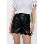 Faux Leather City Short