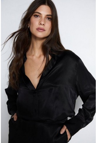 Satin Oversize Shirt