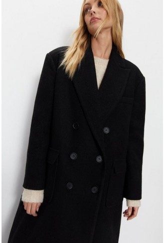 Premium Wool Look Tailored Coat