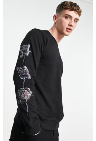 Bolongaro Trevor printed sleeve sweatshirt