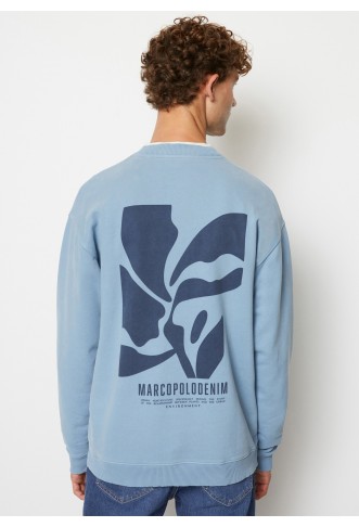 Relaxed sweatshirt with front and back print