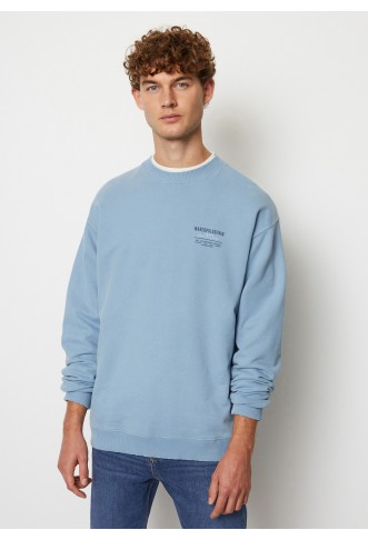 Relaxed sweatshirt with front and back print