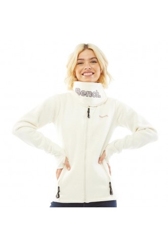 Womens Haylo Wrap Zip Through Sweatshirt Off White