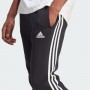 Essentials Fleece 3-Stripes Tapered Cuff Pants