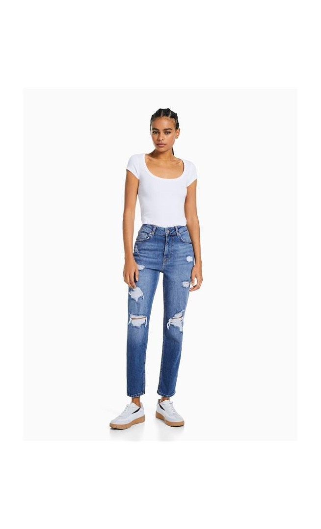 Women's jeans produced by Bershka brand