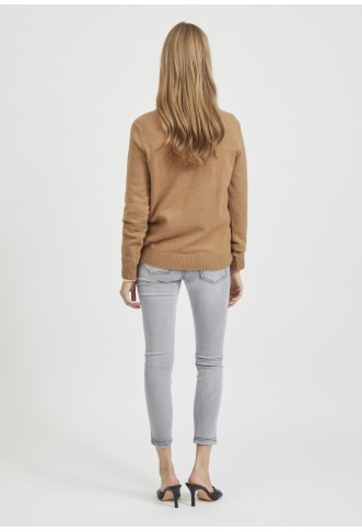 VIRIL O NECK - Jumper - light brown