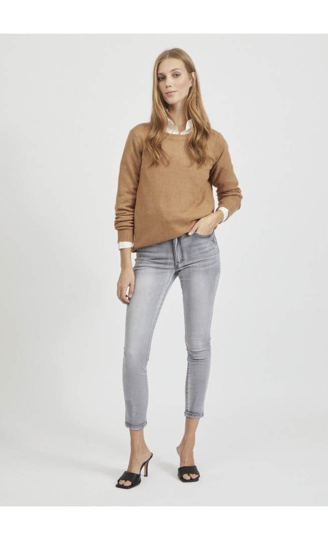 VIRIL O NECK - Jumper - light brown