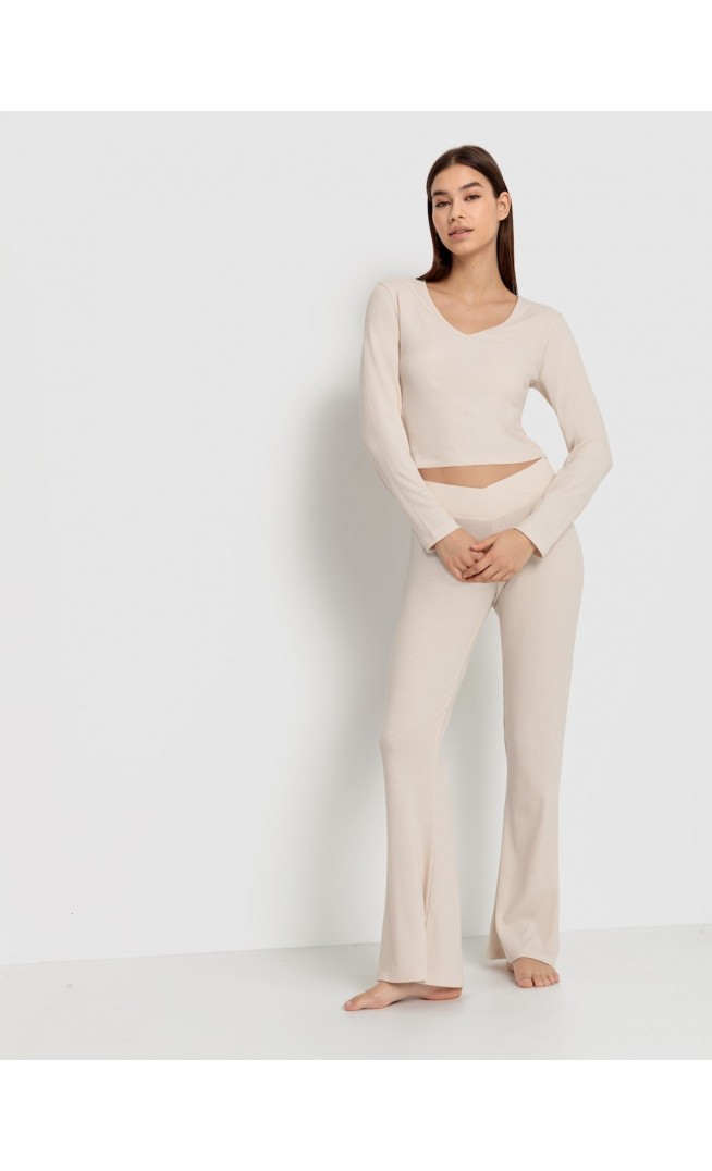 LSCN by LASCANA Pajama in Beige