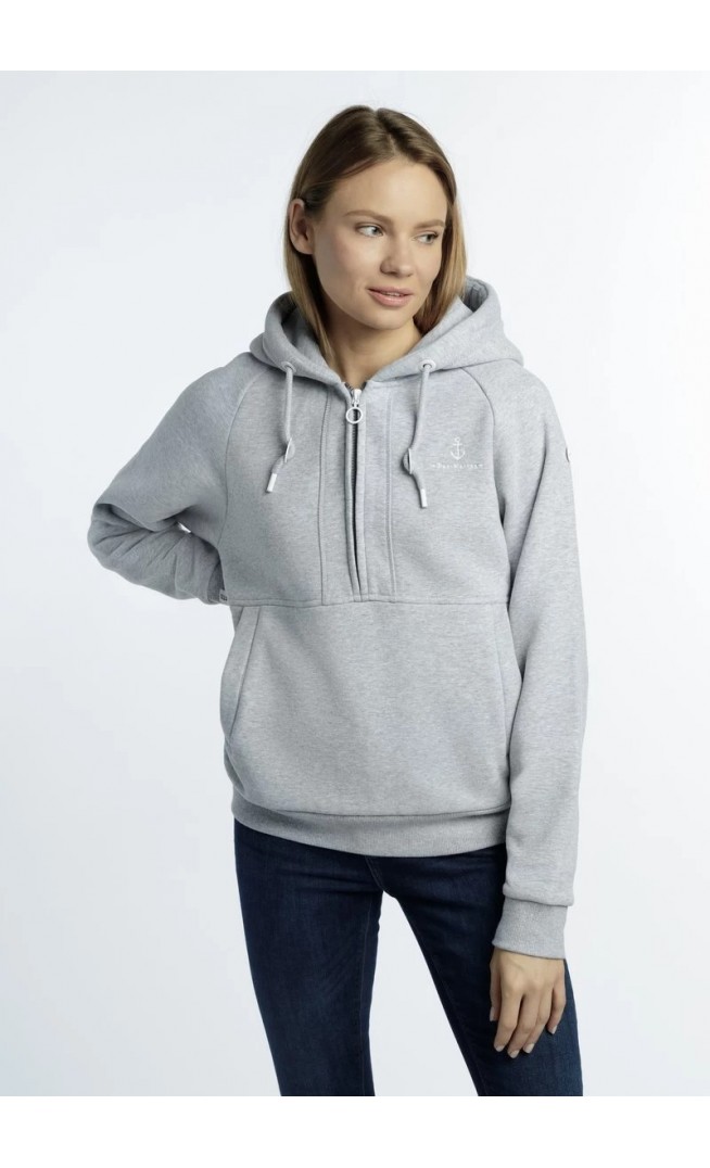 Women's DREIMASTER KILATA – Hooded Jumper – Grey Melange