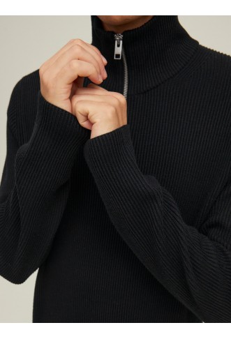 Plain Half Zip Jumper