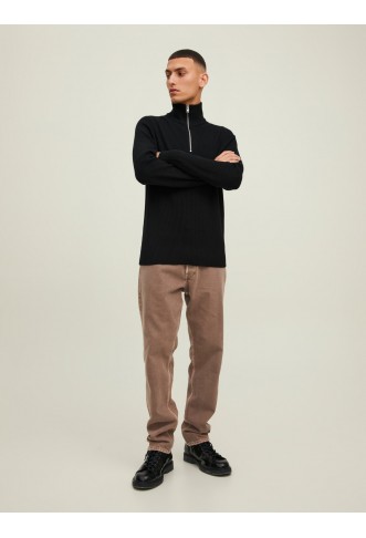 Plain Half Zip Jumper