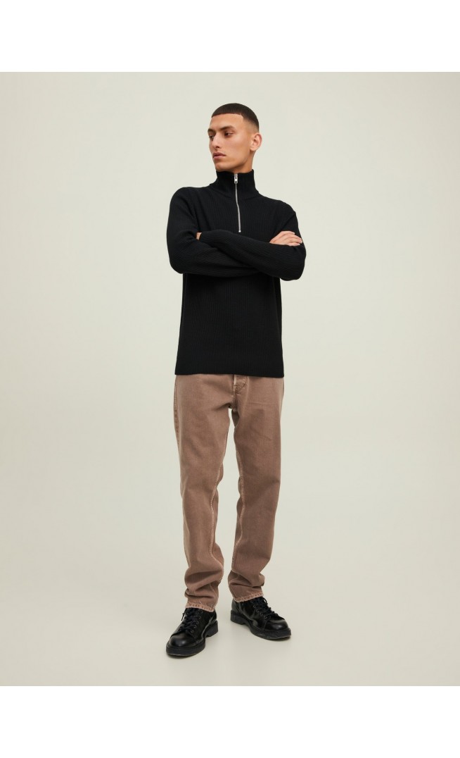 Plain Half Zip Jumper