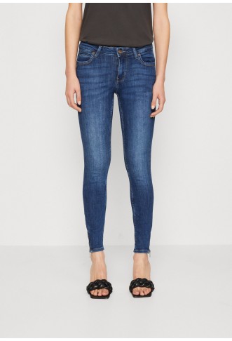 ONLKENDELL REGULAR WAIST ZIP - Jeans Skinny Fit - dark blue denim