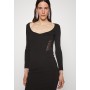 ANACLETO ABITO PUNTO STOFFA - Vestito di maglina - black