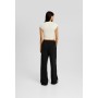 WIDE-LEG FUZZY - Tracksuit bottoms - black