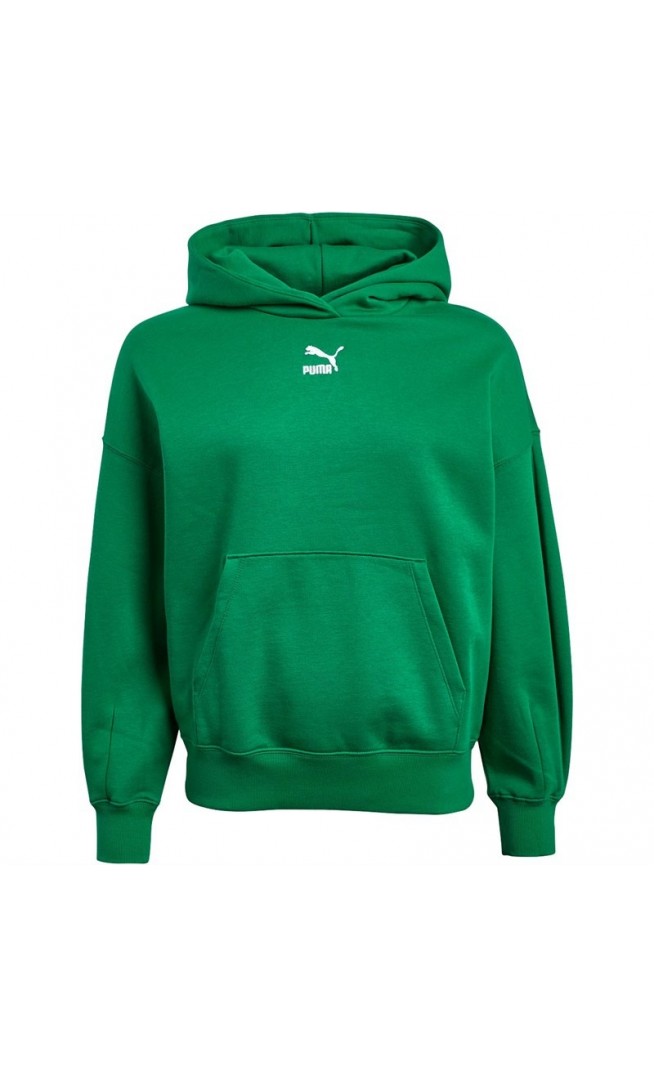 Womens Classics Relaxed Fit Hoodie Green